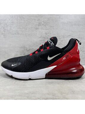 Nike Air Max 270 Running Shoes - Men's Size 11 - Black Red